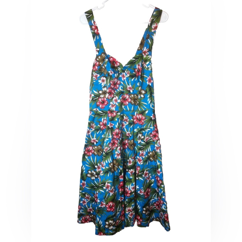 BANNED Apparel UK 50’s Style Tropical Swing Dress Size‎ L